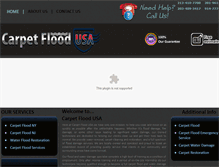 Tablet Screenshot of carpet-flood-usa.com